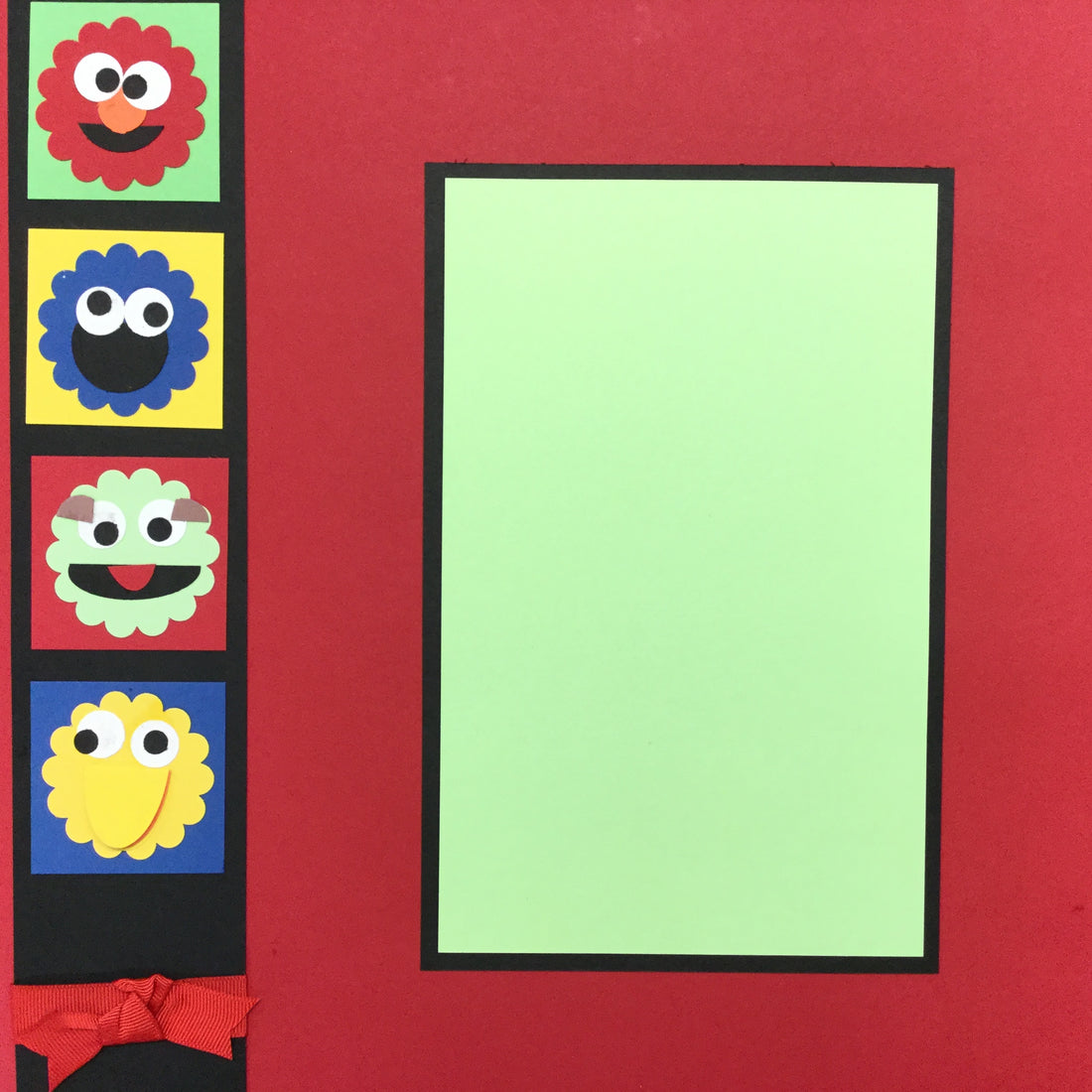 $5.00 Premade Pages ELMO & FRIENDS (2) 12"X12" Scrapbook Pages Scrapbooksrus