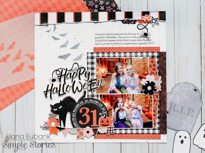 Simple Stories HAPPY HAUNTING 12x12 Scrapbook Paper Scrapbooksrus our 