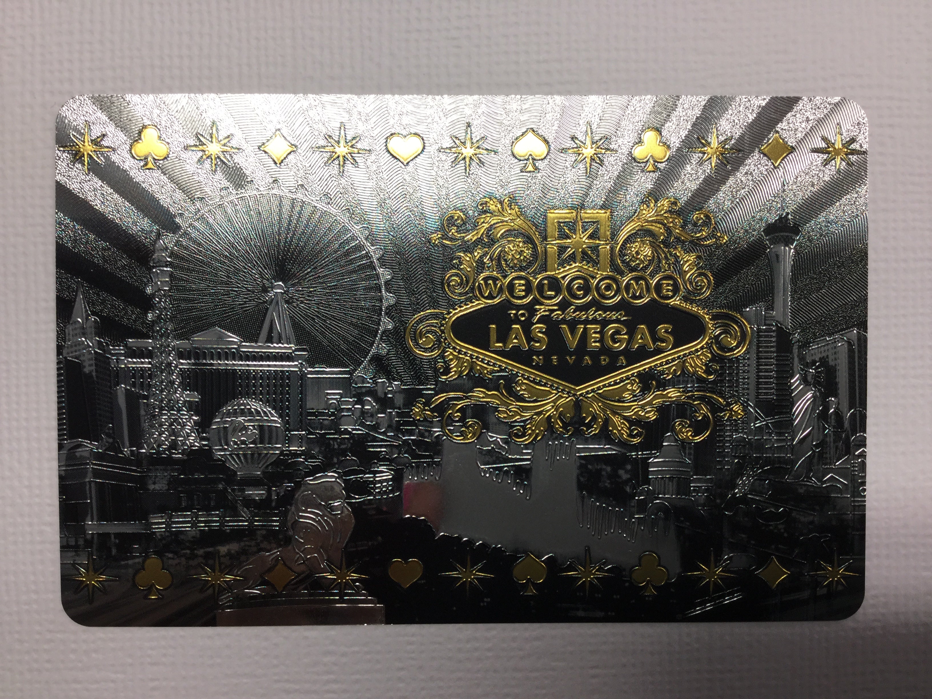 Playing Cards Las Vegas SILVER or GOLD or FOIL