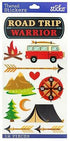 Ek Success ROAD TRIP WARRIOR Sticko Stickers 12pc Scrapbooksrus 