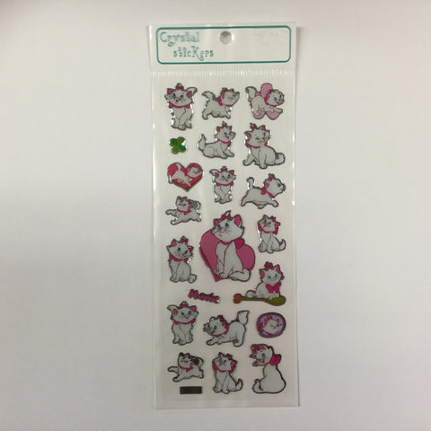 Crystal Stickers MARIE THE CAT 21pc Scrapbooksrus 