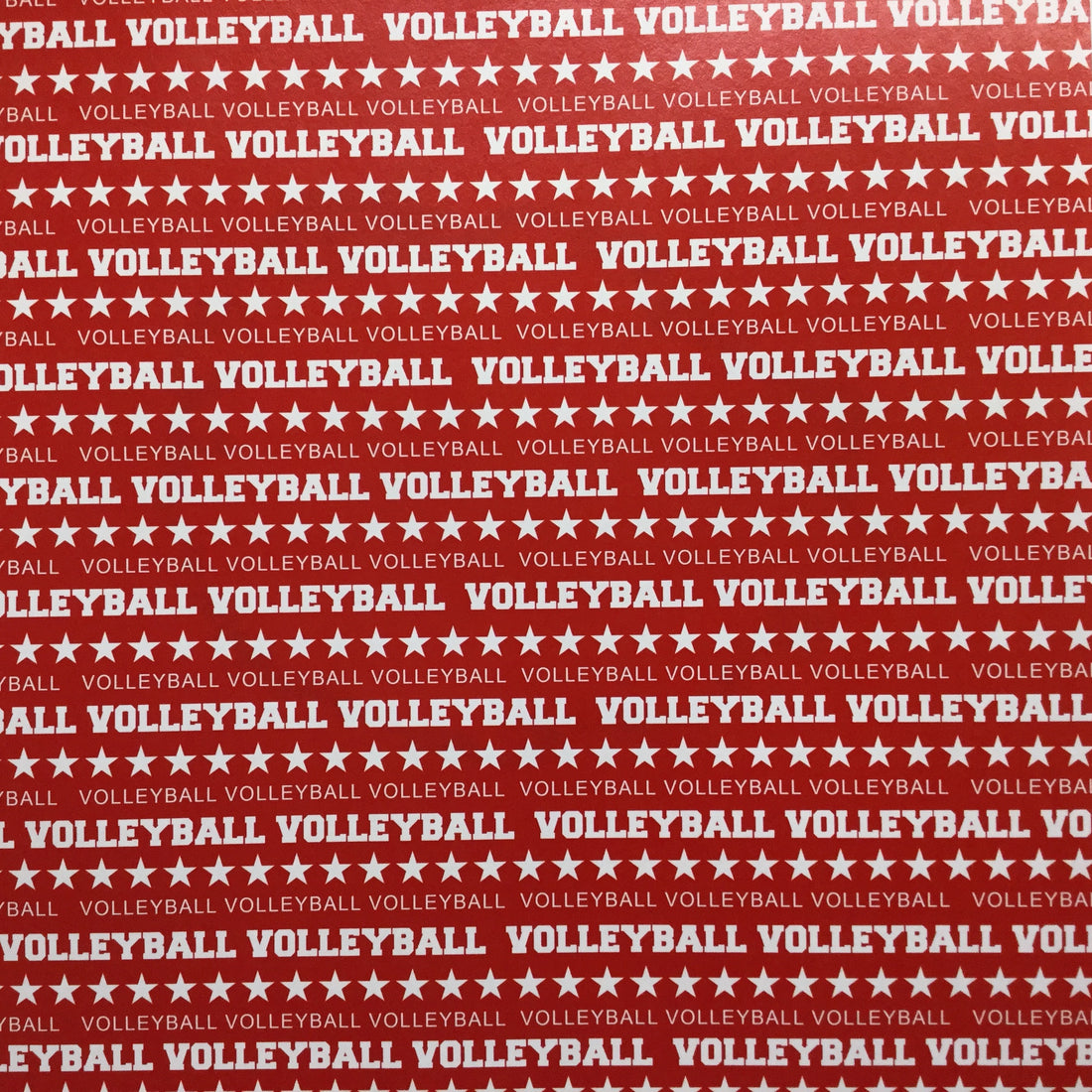 VOLLEYBALL DS CHALKBOARD SPORTS  Red 12x12 Scrapbook Paper Scrapbooksrus