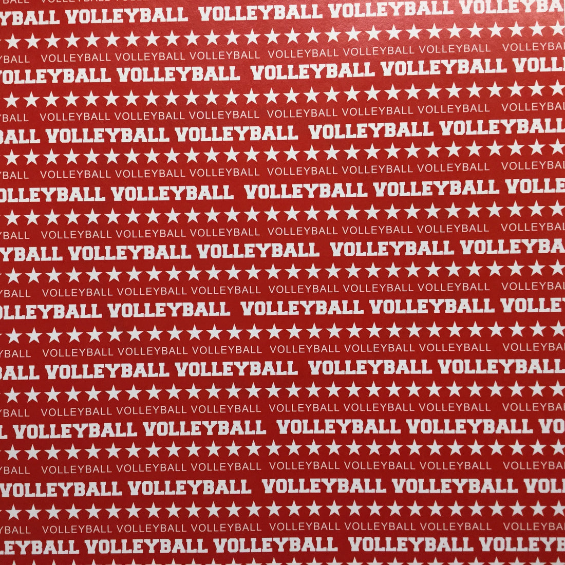 VOLLEYBALL DS CHALKBOARD SPORTS  Red 12x12 Scrapbook Paper Scrapbooksrus 