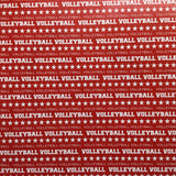 VOLLEYBALL DS CHALKBOARD SPORTS  Red 12x12 Scrapbook Paper Scrapbooksrus 