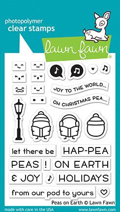 Lawn Fawn PEAS ON EARTH Holiday Clear Stamps