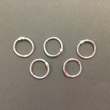 Silver Jump Rings 1 inch 5pc Scrapbooksrus 