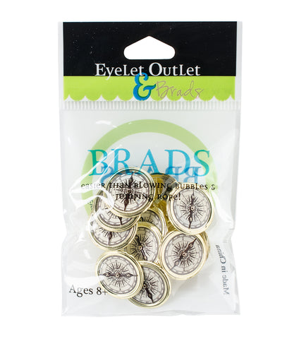 Eyelet Outlet COMPASS Brads 12pc