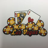 LAS VEGAS CARDS CHIPS Poker Travel LasVegas Laser Cut Diecut LV - Scrapbooksrus