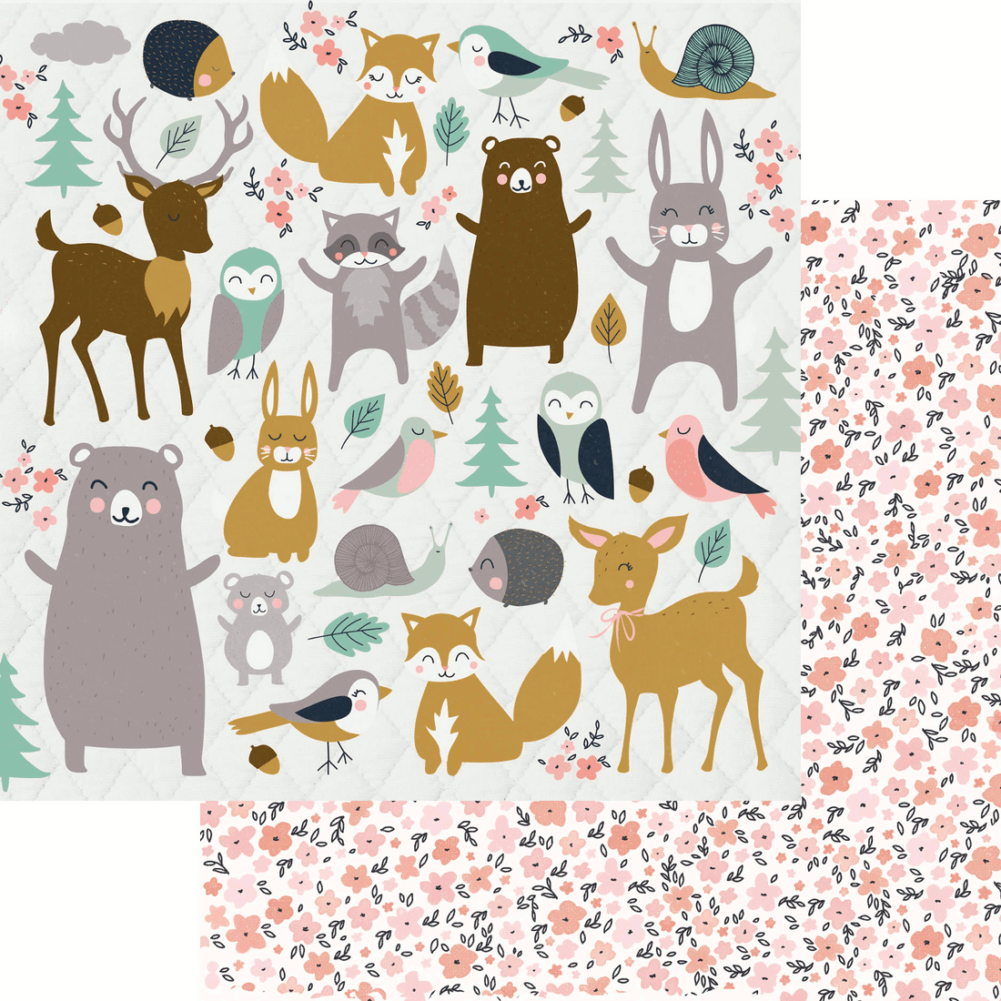 Kaisercraft Hide And Seek WOODS 12X12 Scrapbook Paper Scrapbooksrus