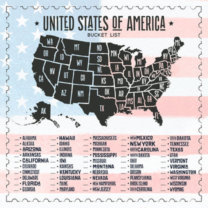 UNITED STATES BUCKET LIST 12X12 Paper Scrapbook Customs Scrapbooksrus 