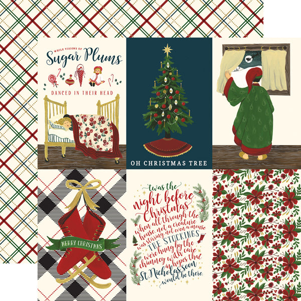 Echo Park  12&quot;x12&quot; TWAS THE NIGHT BEFORE CHRISTMAS  13pc COLLECTION KIT Scrapbooksrus 