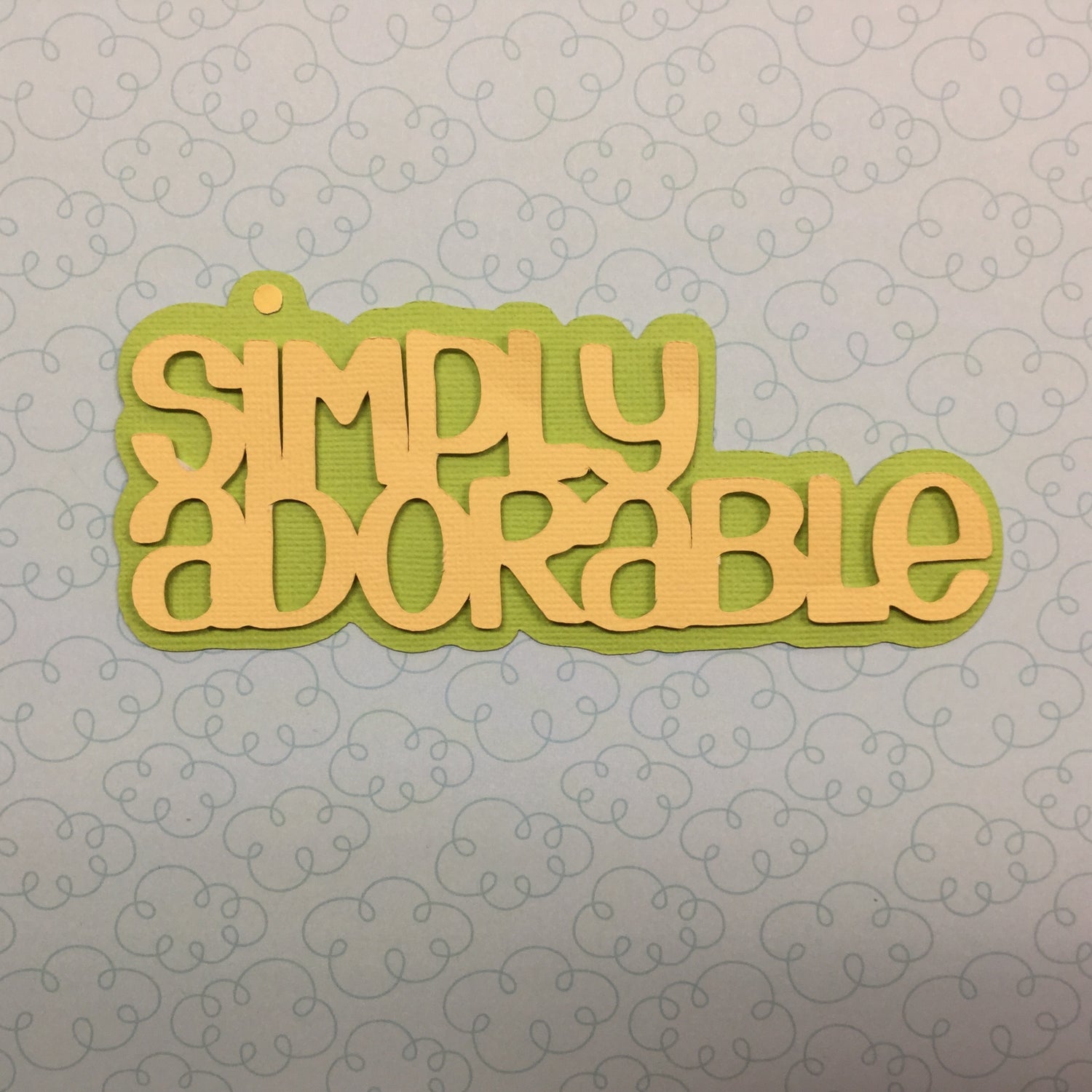 SIMPLY ADORABLE Serendipity Custom Scrapbook Die Cuts