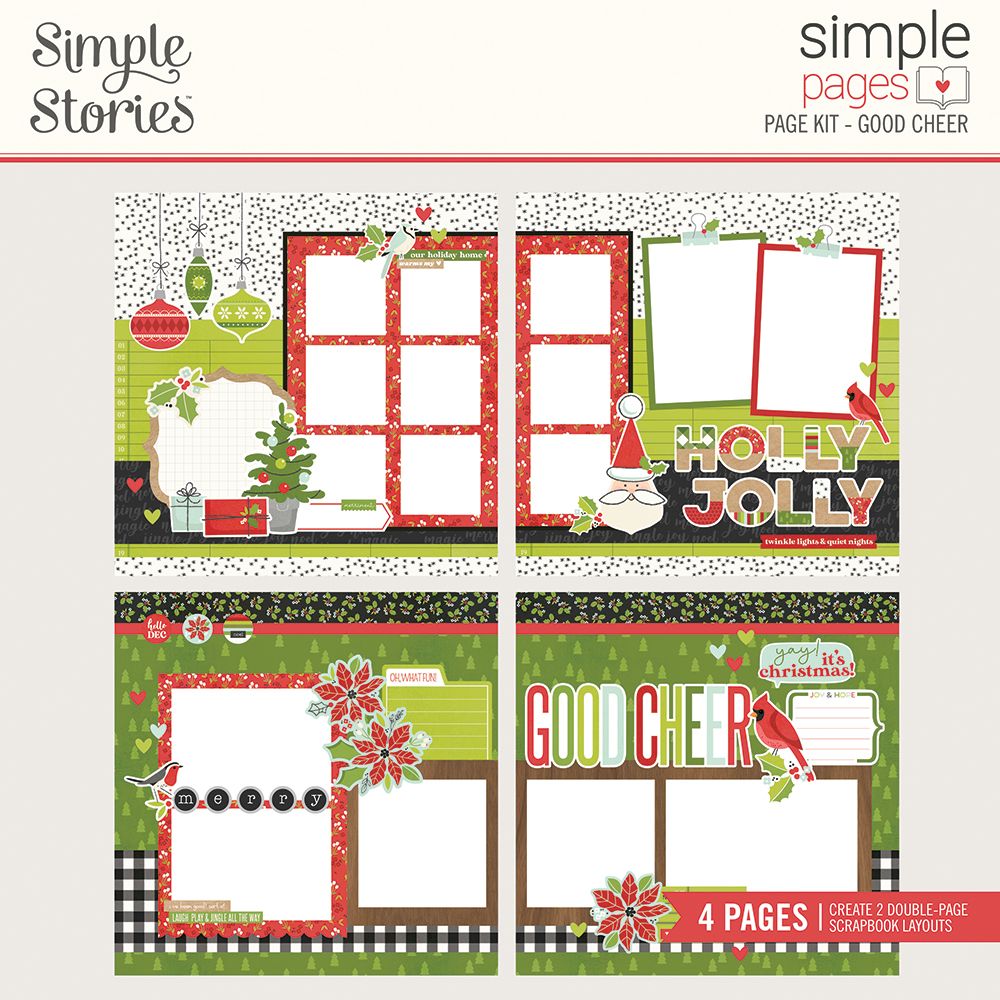 Simple Stories Simple Pages GOOD CHEER Page Kit Scrapbooksrus
