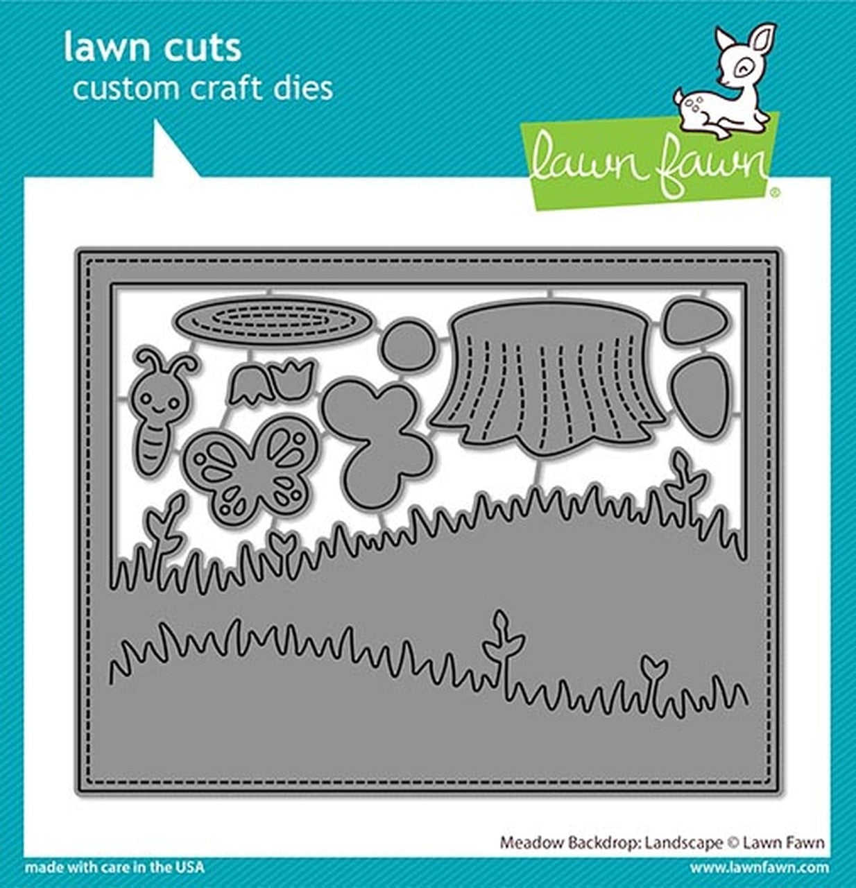 Lawn Cuts MEADOW BACKDROP LANDSCAPE Custom Craft Die 10pc. Scrapbooksrus 