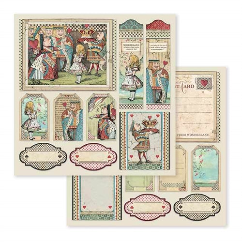 Stamperia ALICE 12&quot;X12&quot; Paper Pad Scrapbooksrus 