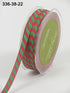 May Arts 1/4" DIAGONAL STRIPE Ribbon 1 yard yd - Scrapbook Kyandyland