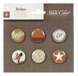 Studio Calico DARLING DEAR Fall Adhesive Badges 6pc