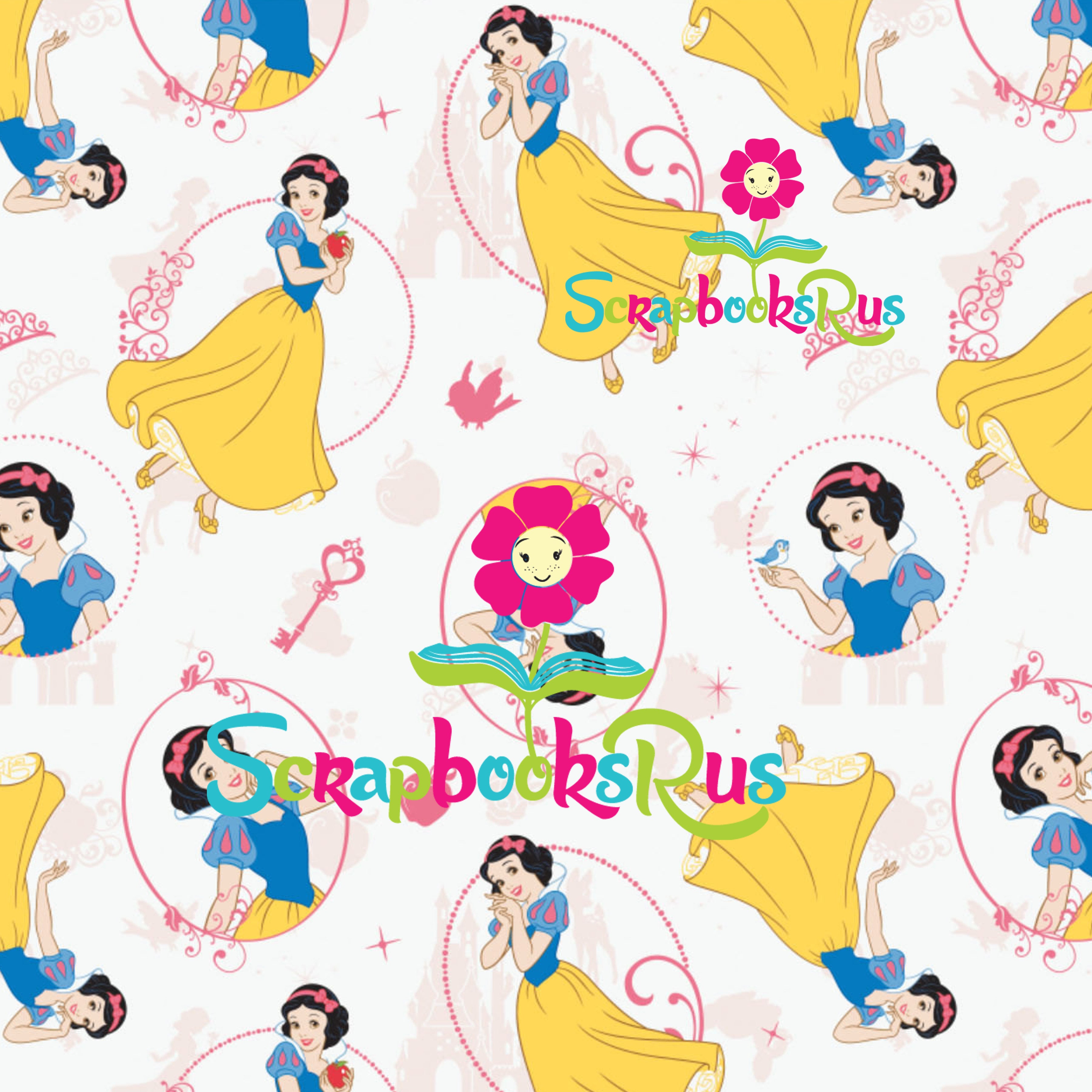 Disney SNOW WHITE FRAMES 12&quot;x12&quot; Scrapbook Paper @Scrapbooksrus