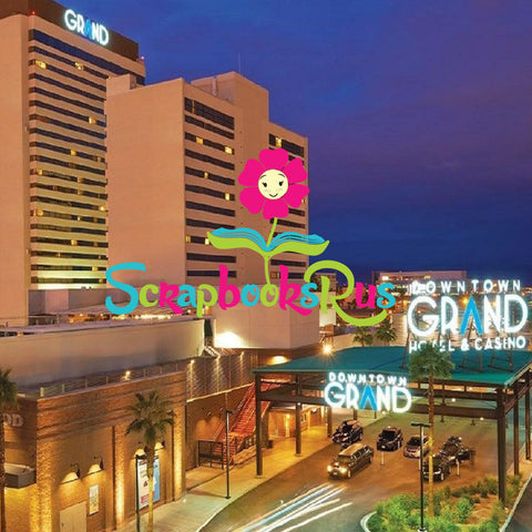 Las Vegas Casino DOWNTOWN GRAND 12"x12" Scrapbook Paper