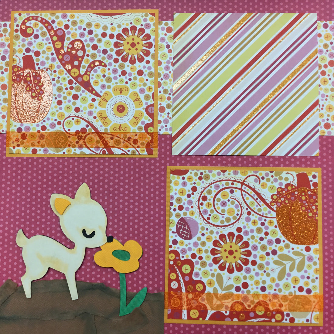 Premade Scrapbook Pages LOVE BEAUTY (2) 12”X12” Dear Layouts Scrapbooksrus