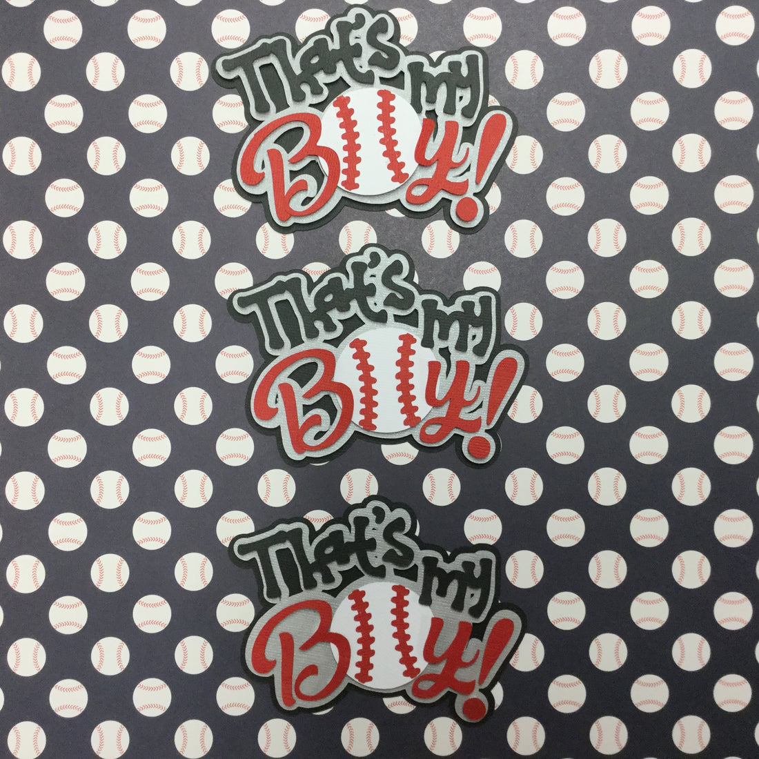 THAT’S MY BOY Custom Sports Die Cuts Scrapbooksrus