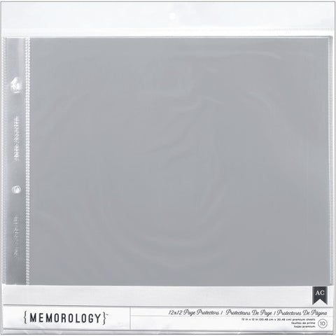 American Crafts 12"X12" MEMOROLOGY Page Protectors 10pc