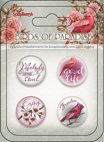 ScrapBerry’s BIRDS OF PARADISE 1 Embellishments
