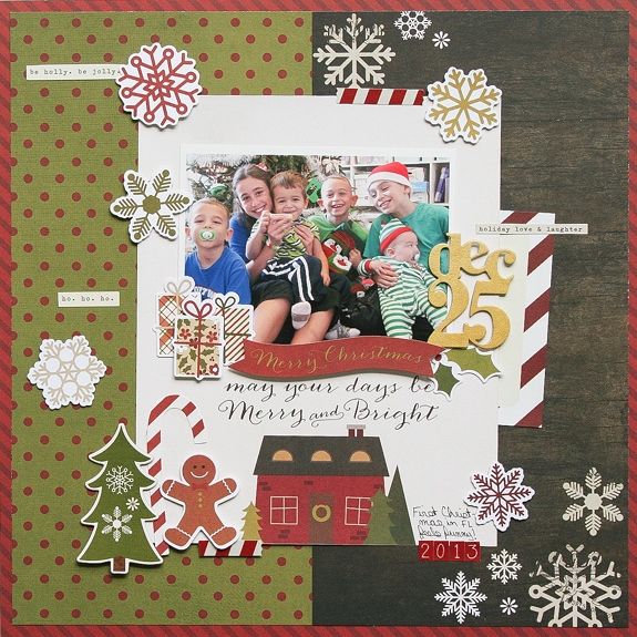 Simple Stories JINGLE ALL THE WAY 13pc Collection Kit 12&quot;X12&quot; Scrapbooksrus 