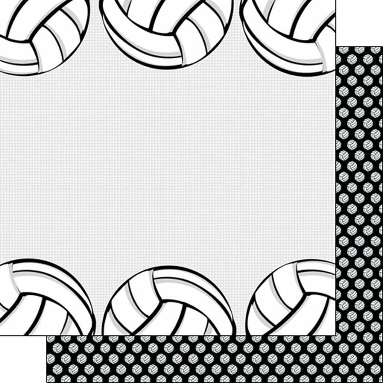 VOLLEYBALL LIFE KIT 12&quot;X12&quot; Scrapbook Paper 12 Sheets Scrapbooksrus 