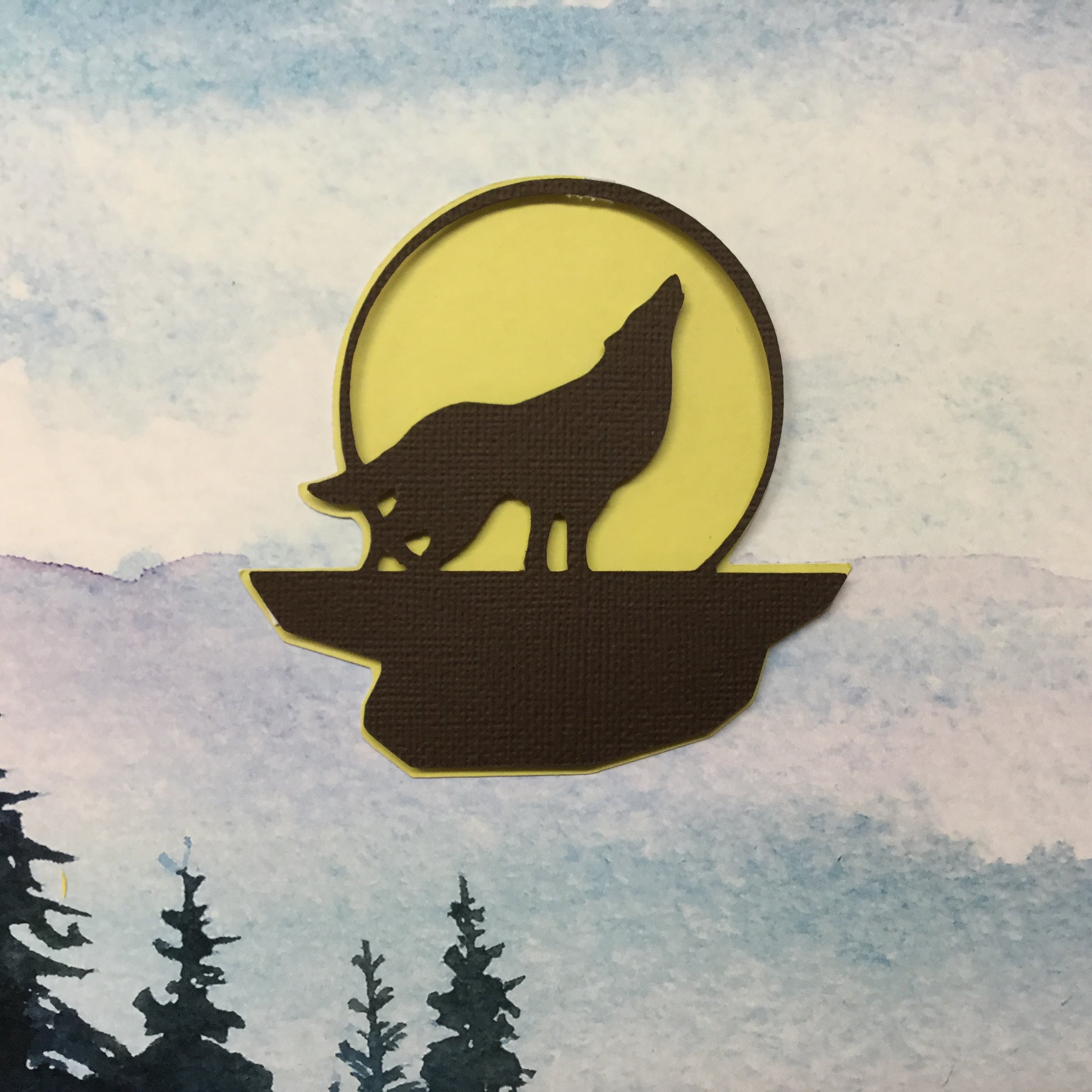 WOLF Custom Scrapbook Die Cut Embellishments