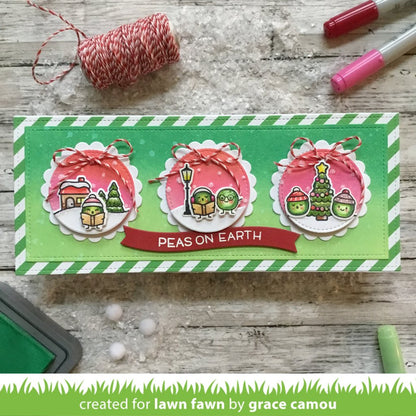 Lawn Fawn PEAS ON EARTH Holiday Clear Stamps