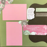 Premade YOU ARE BEAUTIFUL (2) 12”X12” Scrapbook Pages Scrapbooksrus 