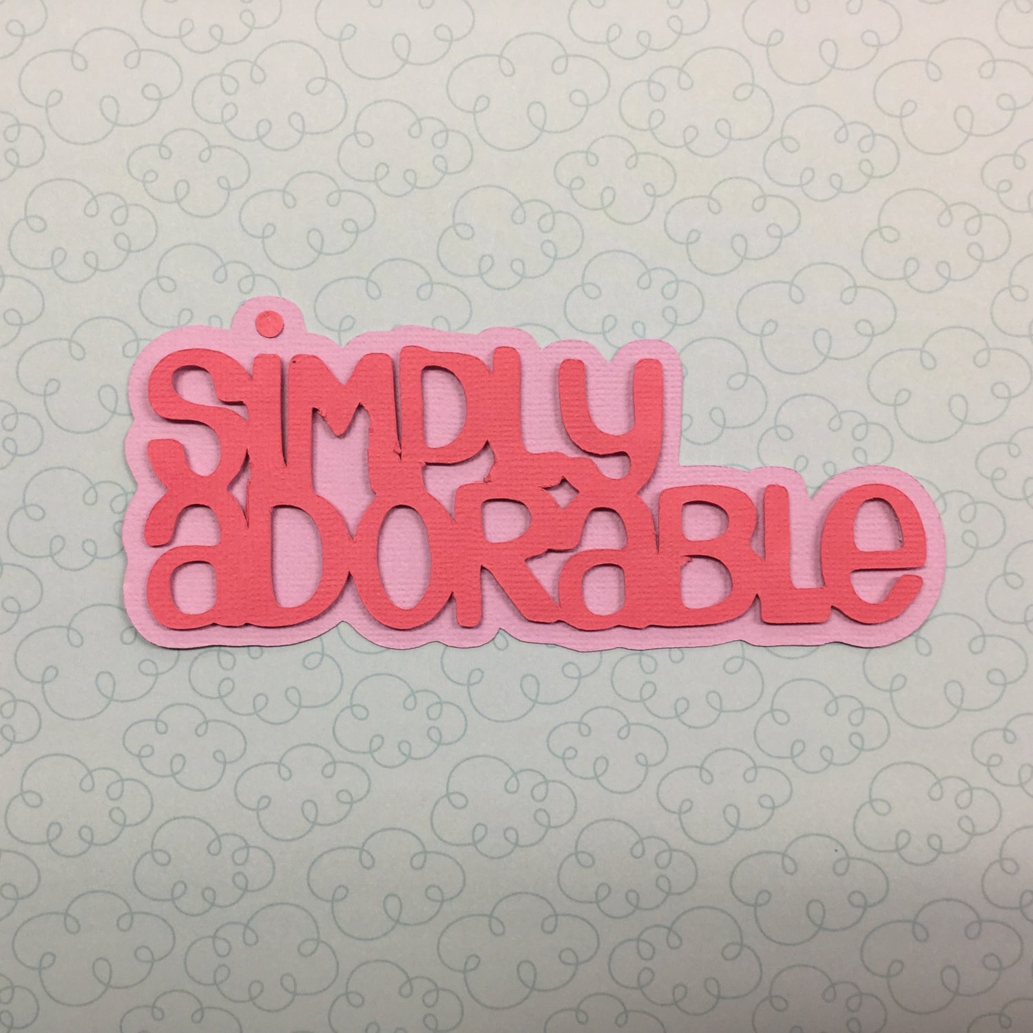 SIMPLY ADORABLE Serendipity Custom Scrapbook Die Cuts