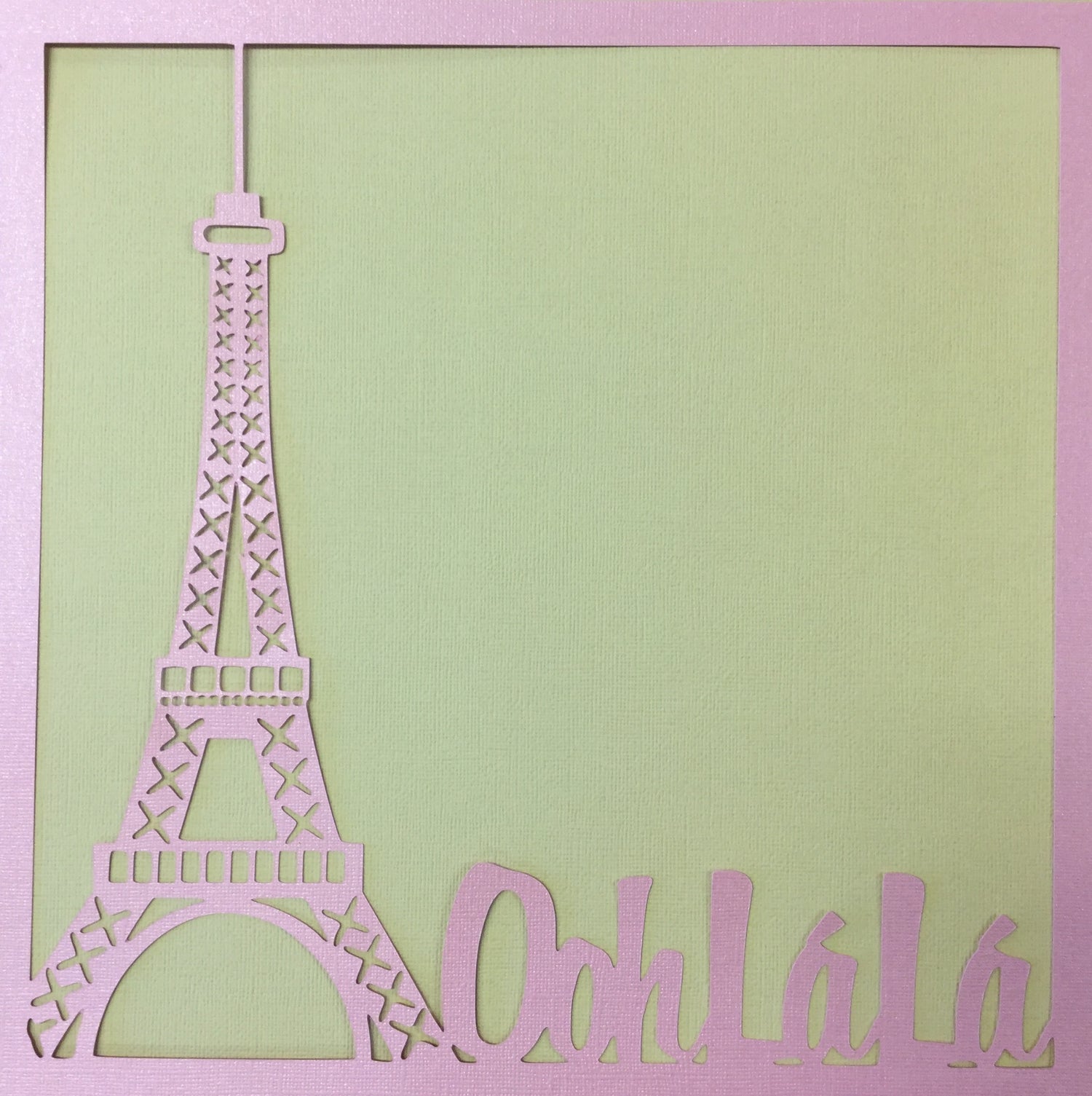 Page Frame OOH LA LA Paris 12&quot;x12&quot; Scrapbook Overlay