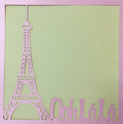 Page Frame OOH LA LA Paris 12&quot;x12&quot; Scrapbook Overlay