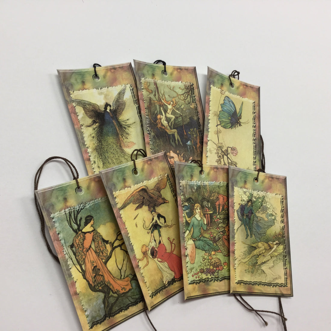 Tags &amp; Ephemera 7pc MYSTICAL BEINGS TAGS Scrapbooksrus 