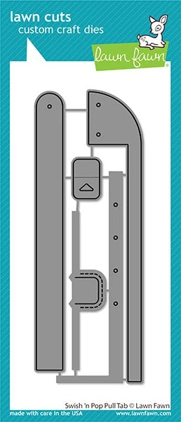 Lawn Cuts SWISH N POP PULL TAB Custom Craft Dies 5pc Scrapbooksrus 