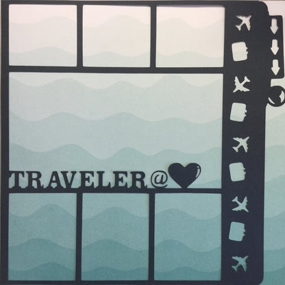 Page Frame TRAVELERS STORM 12&quot;x12&quot; Scrapbook Overlay