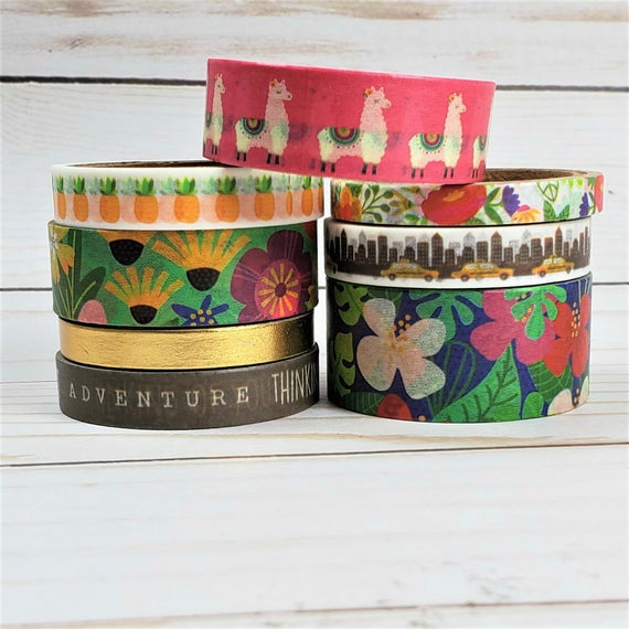 Jen Hadfield CHASING ADVENTURES Decorative Washi Tape 8 Rolls Scrapbooksrus 