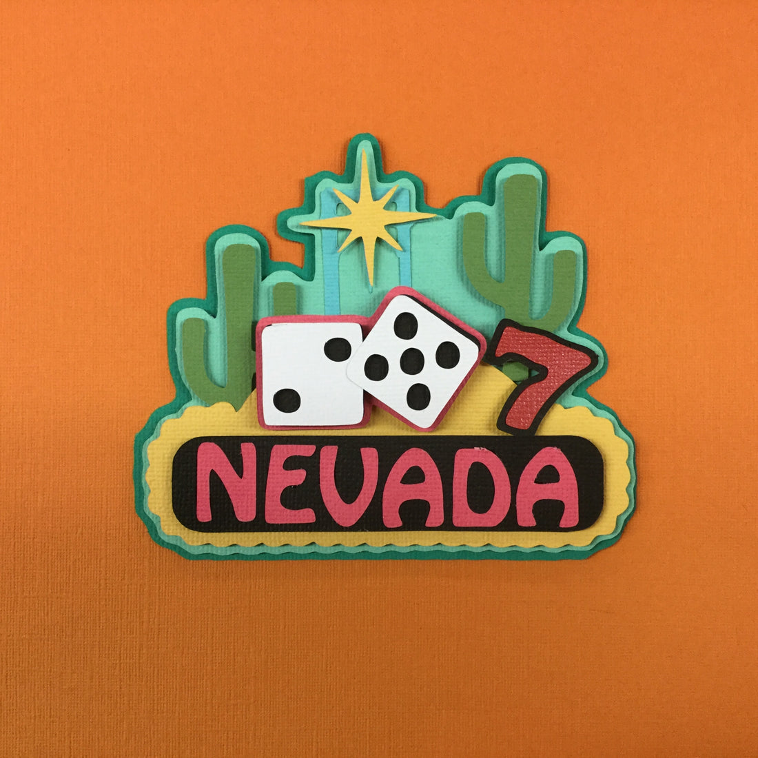 STATE TITLE NEVADA Laser Cut Diecut Scrapbooksrus