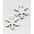 Creative White Snowflake Paper Fastener Brads Scrapbooksrus 