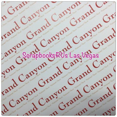 GRAND CANYON 12”X12” Diagonal Pride Park Scrapbook Paper