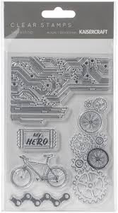 Kaisercraft WORKSHOP Clear Acrylic Stamps 4"X6" 5pc Scrapbooksrus