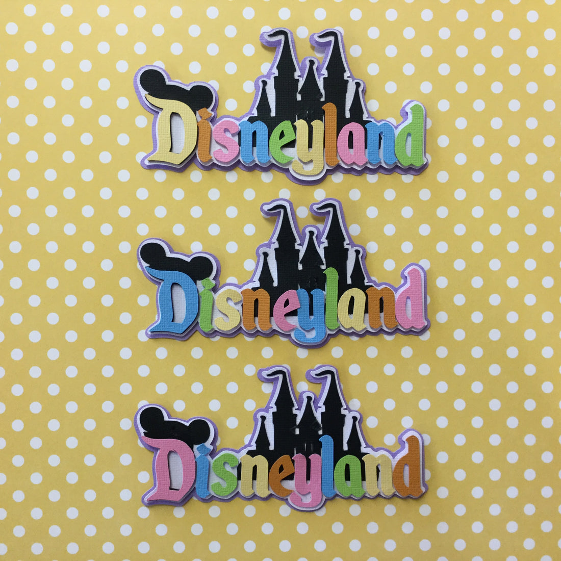 Disney DISNEYLAND Castle Title Diecut