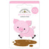 Doodlebug Doodle-Pops PIGGY 3D Sticker 1pc Scrapbooksrus 