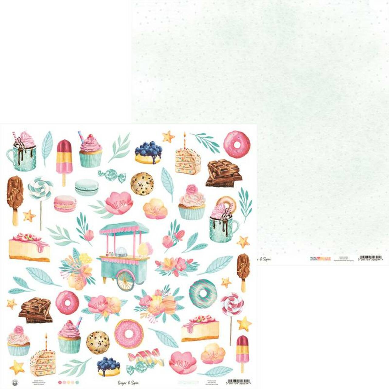 P13 SUGAR AND SPICE  12&quot;X12&quot; Scrapbook Paper 07 Scrapbooksrus 