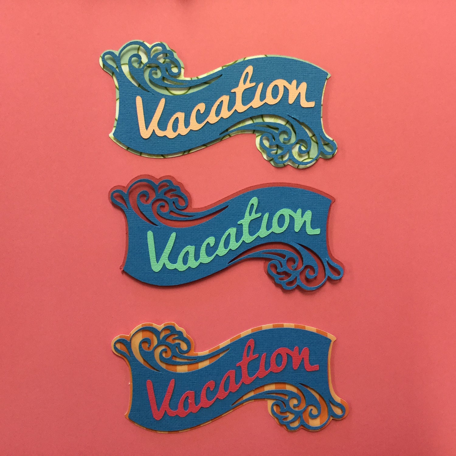 VACATION Travel Scrapbook Die Cuts Scrapbooksrus 