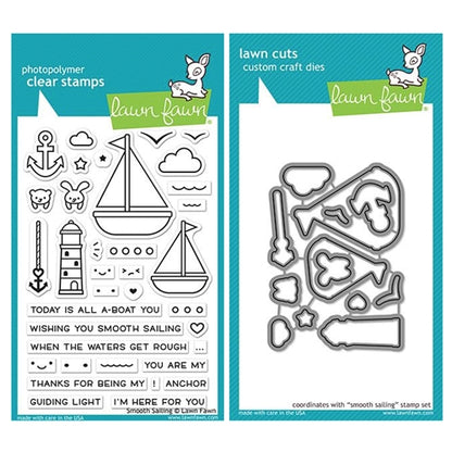 Lawn Fawn SMOOTH SAILING Clear Stamps 36 pc Scrapbooksrus 