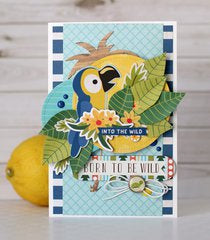 Echo Park Jungle Safari JUNGLE PLAID 12x12 Scrapbook Paper Scrapbooksrus