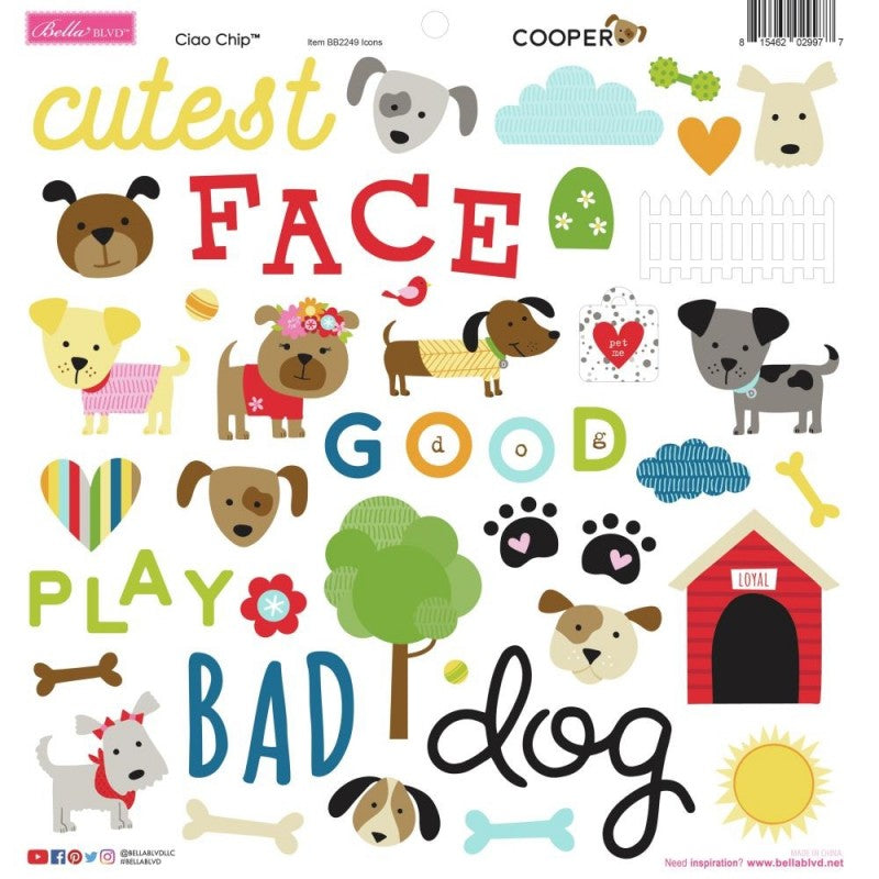 Bella Blvd Cooper ICONS CIAO CHIP 12&quot;X12&quot; Scrapbooksrus 